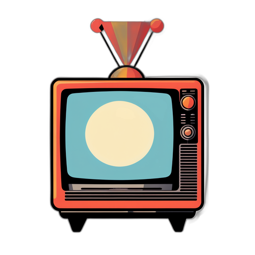 Sticker pentru Antena 1 - TV retro