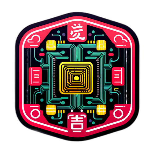 未来的なステッカー - SemiCon Japan 2025