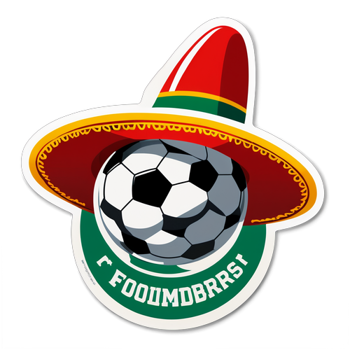 ¡Sorprendente Diseño! Sombrero Mexicano con Pelota y un Mensaje que Une: 'Fútbol Sin Fronteras'