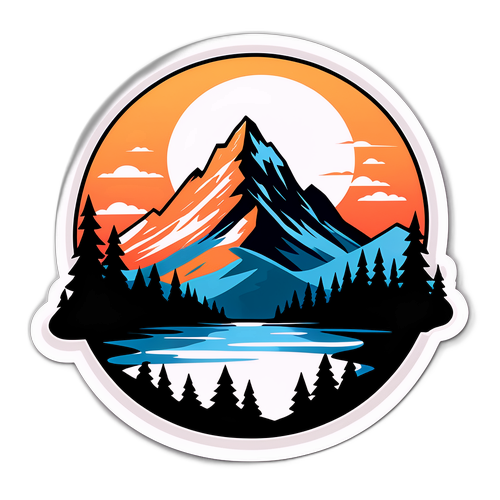 נוף הרים מינימליסטי