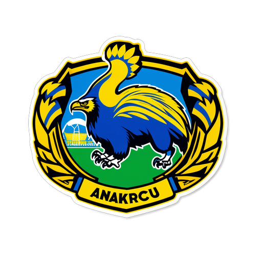 Ankaragücü Logosu ile Futbol Sahnesi