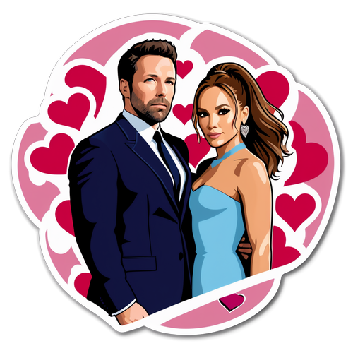 Ben Affleck ja Jennifer Lopez: Rakkauden Leffatähtihetket – Älä Jää Vaille Tämän Chic Stickerin Taikaa!