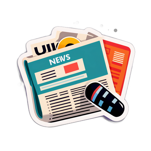 新聞報導元素貼紙