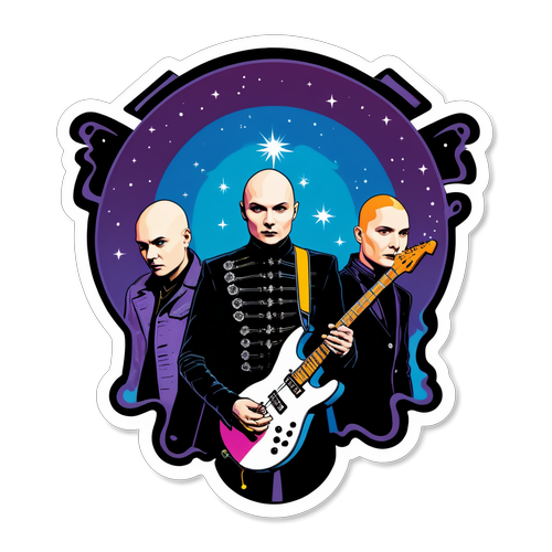 Dynamisk sticker av Smashing Pumpkins på konsert