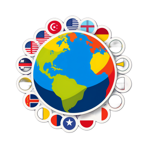 美国社会多元文化的设计贴纸
