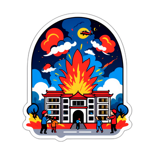 福建大楼爆炸瞬间