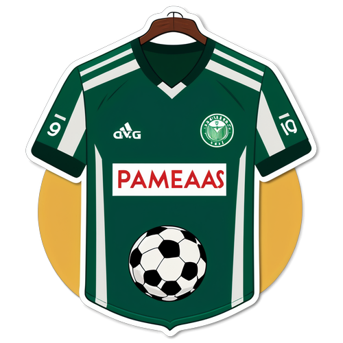 Stiker Jersey Palmeiras yang Ceria