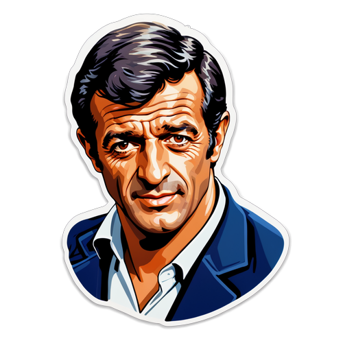 Jean-Paul Belmondo stílusú matricák