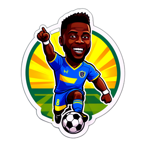 Thiết kế nhãn dán vui nhộn với Kevin Hart trong vai cầu thủ bóng đá