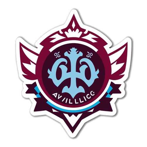 Design de Adesivo com os Logotipos do Aston Villa e RB Leipzig