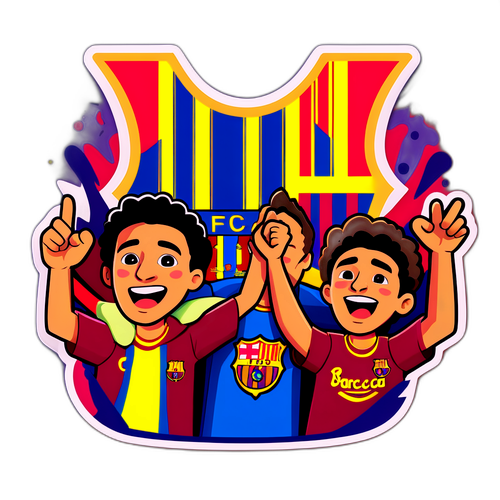 Barca szurkolók az arénában