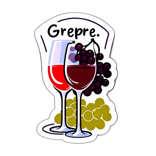 Sticker de la Calle Peatonal del Vino