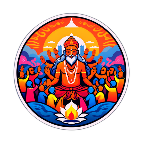 कुंभ मेले का आध्यात्मिक Sticker