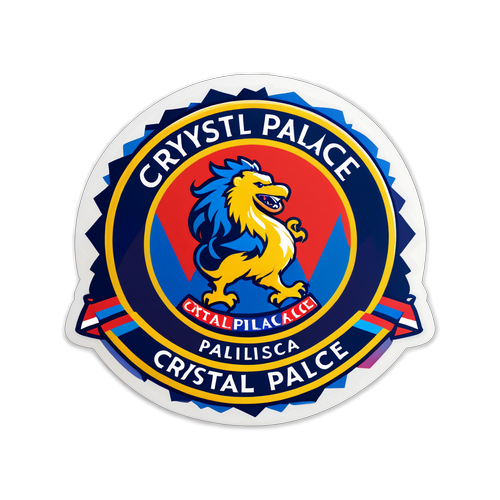 Crystal Palace ve Chelsea Logolarını Vurgulayan Dinamik Sticker Tasarımı