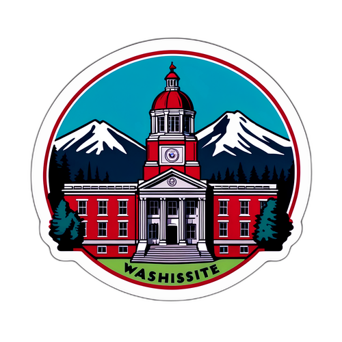 Vintage Washington State University Sticker