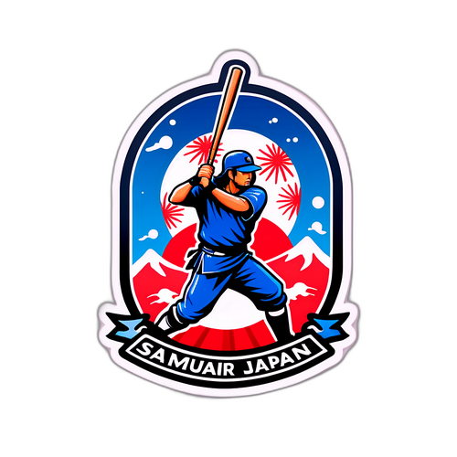 サムライジャパンの野球ロゴデザイン