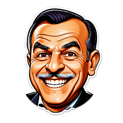 Mehmet Ali Erbil'in Karikatür Çizimi