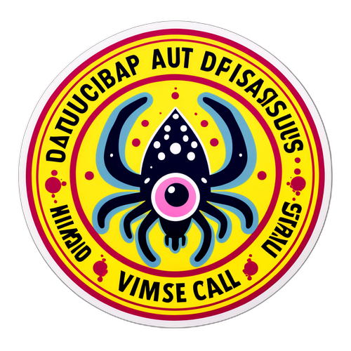 निपाह वायरस चेतावनी स्टिकर