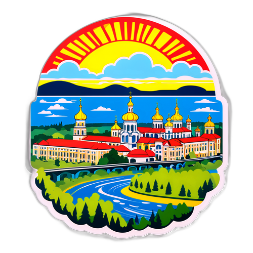 Стікери з ілюстрацією Запоріжжя