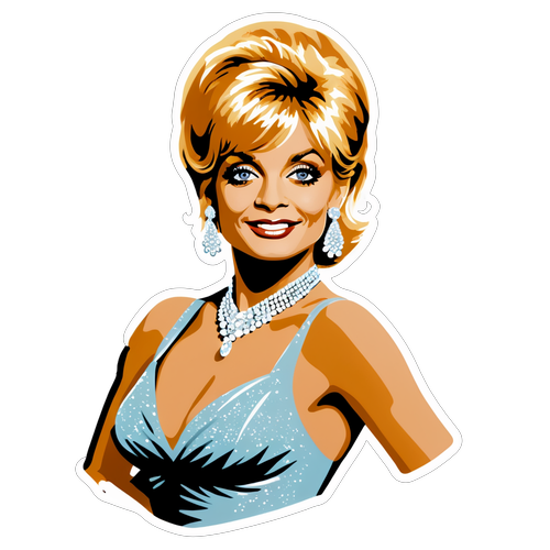 Elegant klistermärke av Goldie Hawn