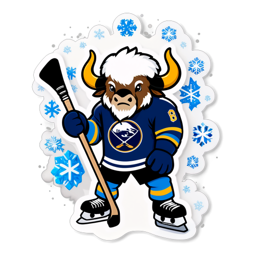 Talvinen Buffalo Sabres -maskotti