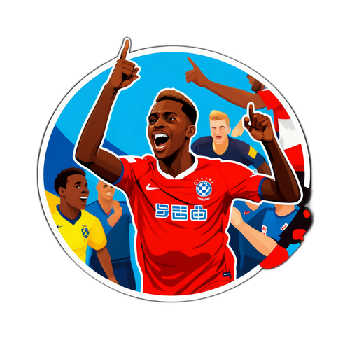 Alexander Isak Jubel Sticker