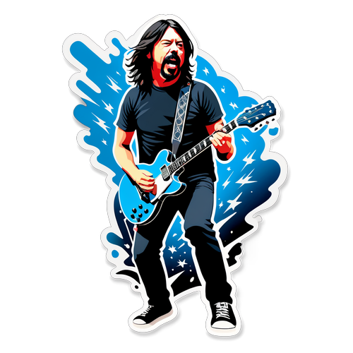 Keghairahan Dave Grohl: Saat Penuh Magis Permainan Gitar yang Menggugah Jiwa!