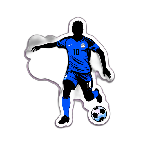 Adesivo de Futebol com Silhueta de Ricardo Mathias