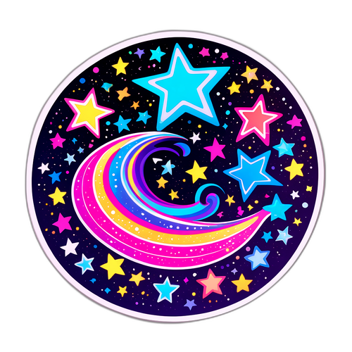 Kunst Aufkleber von Tara Tabitha im lebhaften, glamourösen Stil