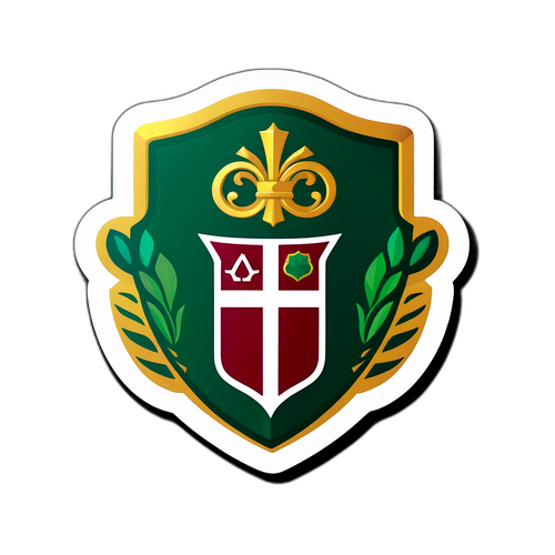 Autocolant vibrant cu logo-ul Fluminense