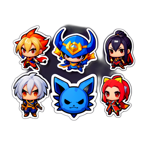 넥슨 인기 게임 캐릭터 스티커