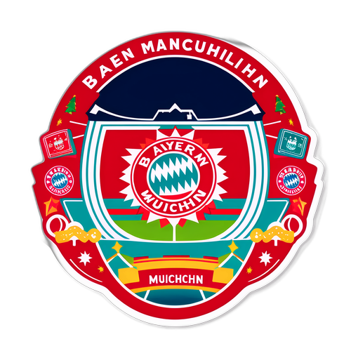 Sticker ya Uwanja wa Bayern Munich