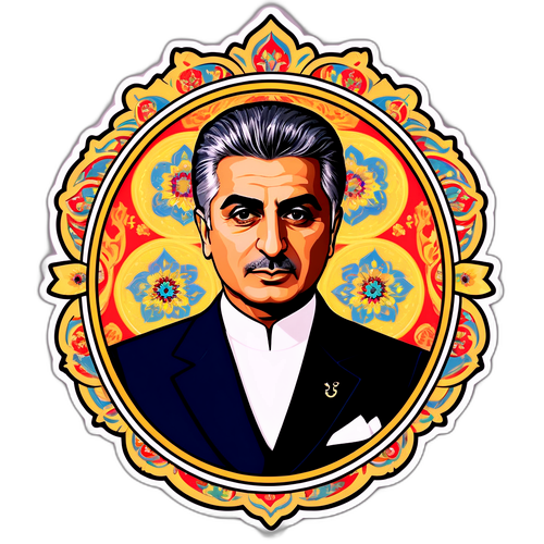 रेज़ा पहलवी का कलात्मक प्रतिनिधित्व