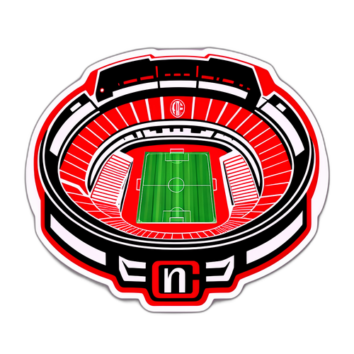 Stylizovaný obraz stadionu AC Milán