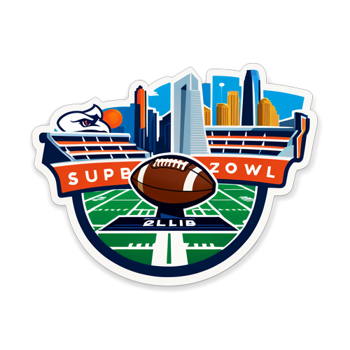 Super Bowl 2025 Scenic Sticker