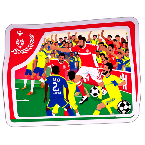 סצנה אינטנסיבית במשחק כדורגל בין הפועל תל אביב למכבי תל אביב