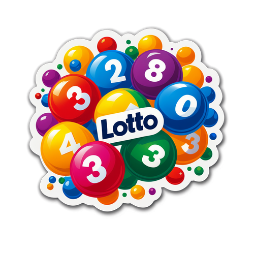 Makulay na Sticker ng Lotto Resulta