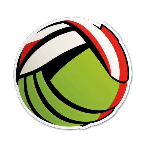 Volleyball Emblem Sticker