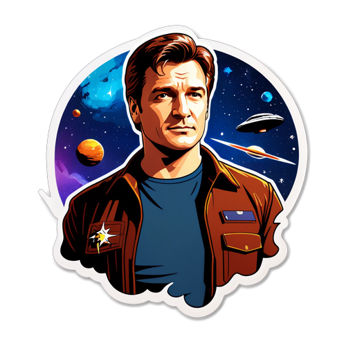 Captain Malcolm Reynolds Artistic Sticker