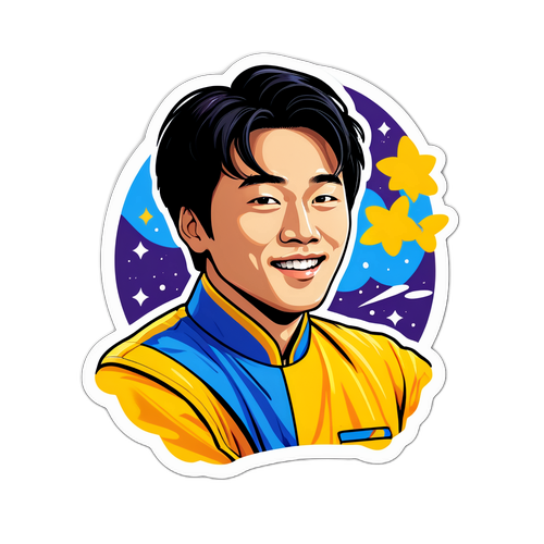 차준환의 상징적인 포즈 스티커