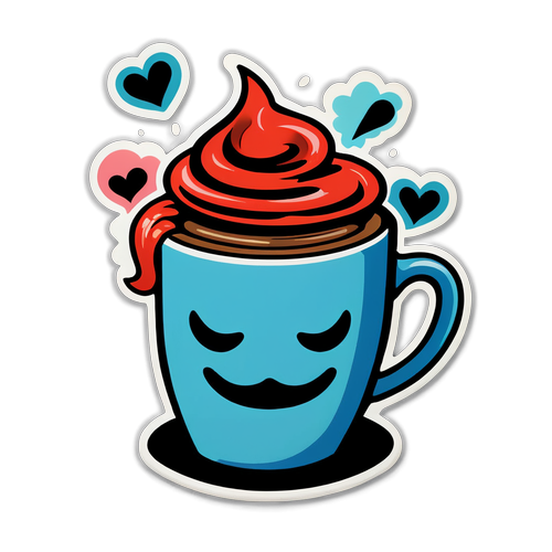 Kaffeetasse Design mit dem Spruch: 'Sturm der Liebe - meine tägliche Melodie'