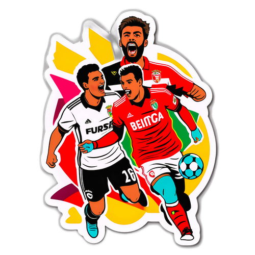 A Farense és Benfica mérkőzés visszautaló matrica