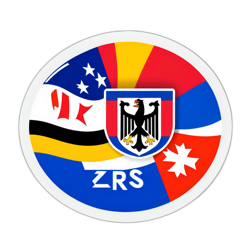 Sportig design med Tyskland och Slovakien flaggor