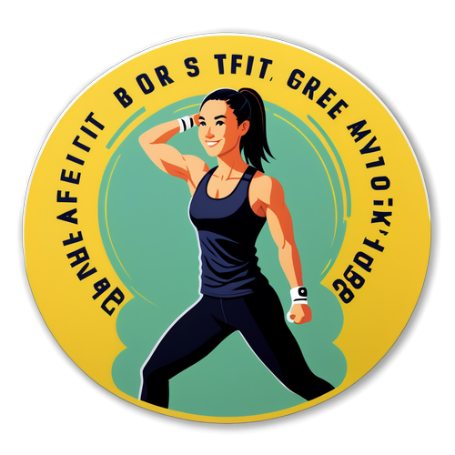 Sticker voor Emma Kok - Inspirerende Fitness Quote