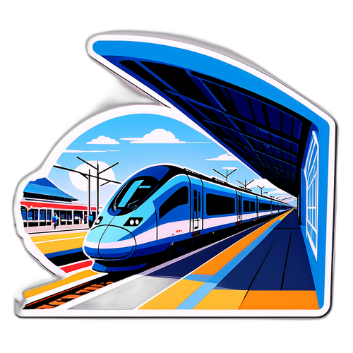 现代高铁站的建筑美