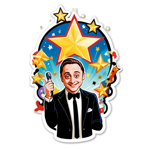 Whimsical Hollywood Celebration Sticker