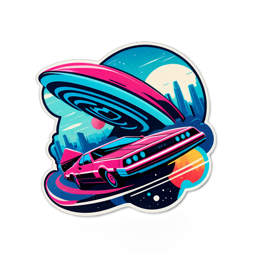 Retro Futuristic Sticker