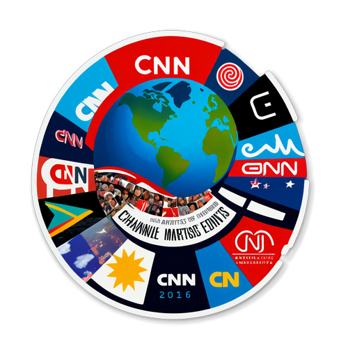 Колаж знаменитих моментів CNN