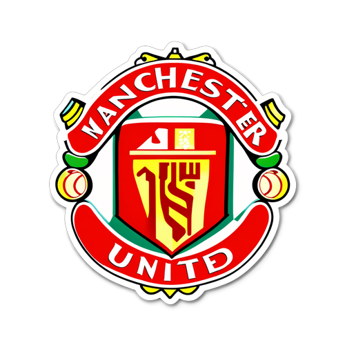 Minimalist Manchester United Amblemi Sticker