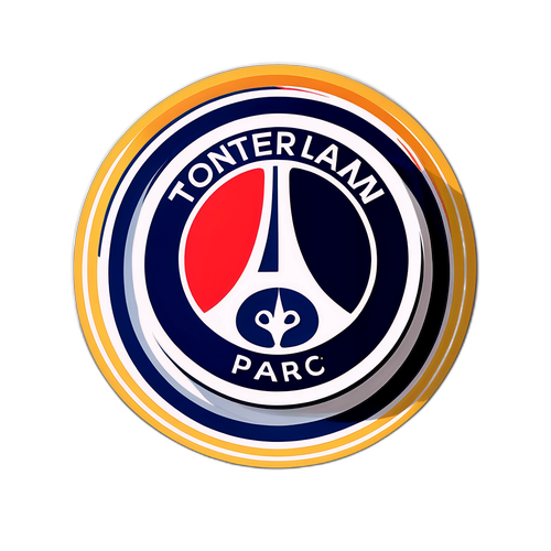 축구 팬을 위한 토트넘과 PSG 로고 디자인 스티커